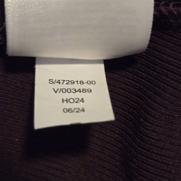 Athleta Women's Signature Modal Rib Henley Top Spiced Cabernet Size XL - Picture 7 of 8